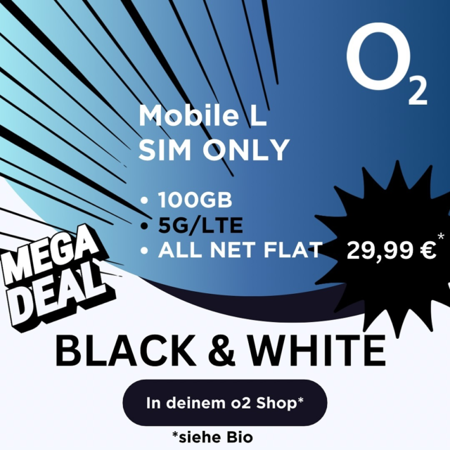 🔥Black & White Aktion! 🔥

100 GB für unter 30€ 😍

Checkt unsere Shops aus (Bio) und bekommt weiterhin so krasse Aktionen. 

#berlinmitte #boxe #berlin #berlincity #nurbeiuns